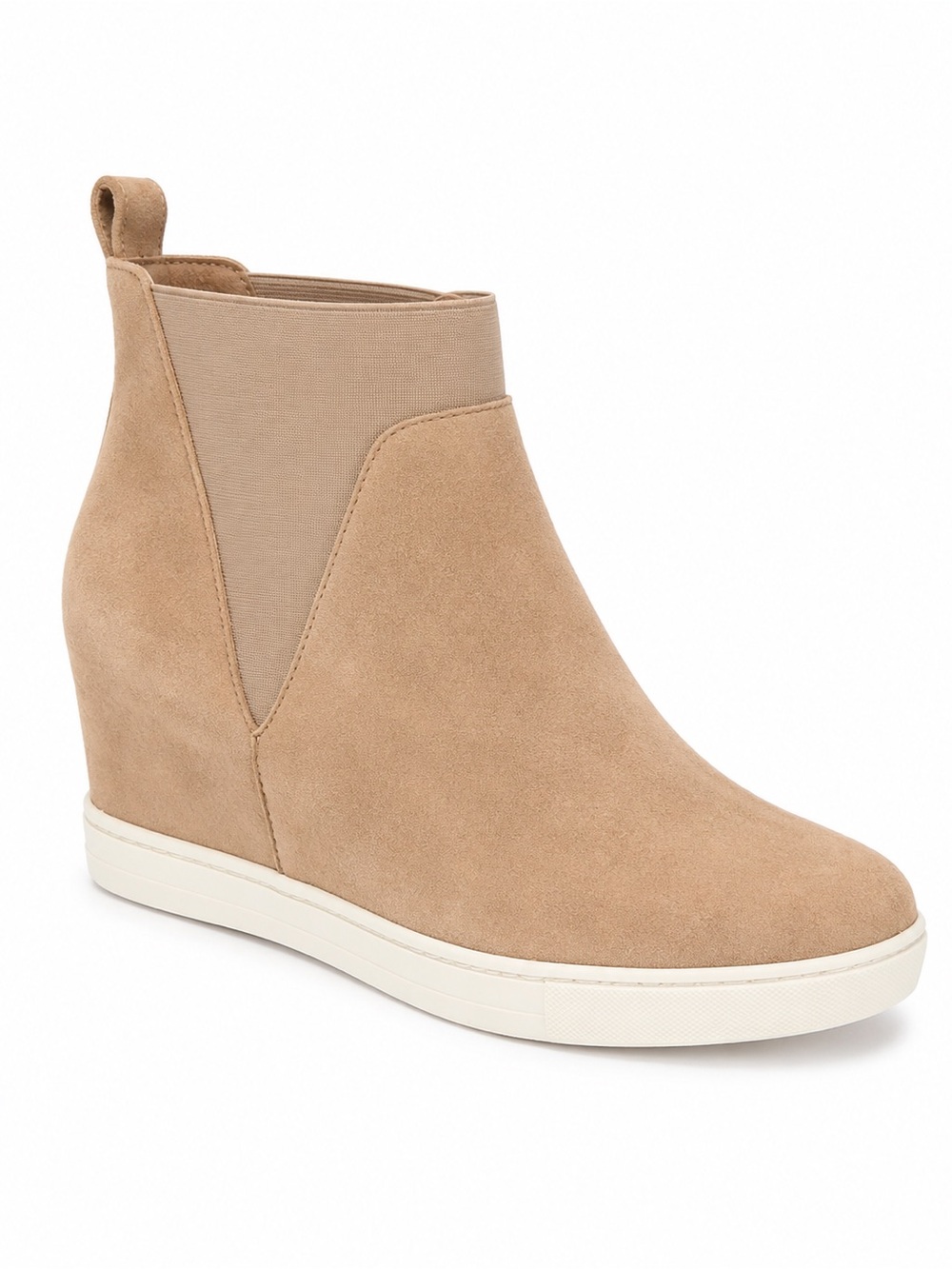 Paolo Tan Suede Wedge Sneaker Boot